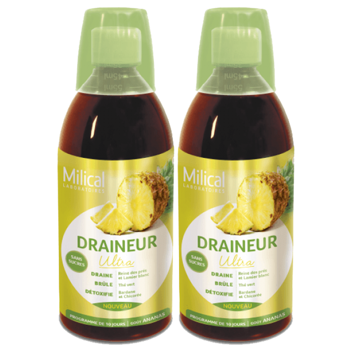 MILICAL DRAINER ULTRA PINEAPPLE 2X500ML
