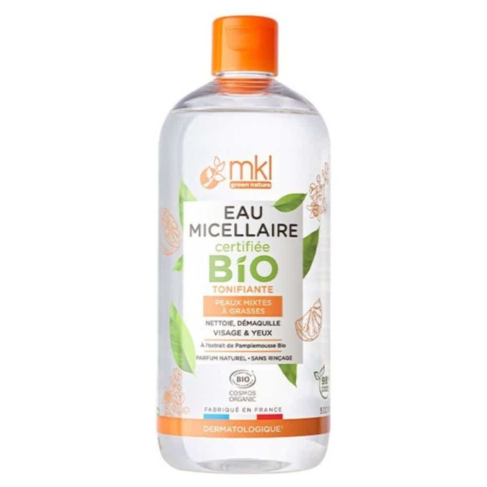 MKL GREEN NATURE ORGANIC TONING VITAMIN MICELLAR WATER FOR FACE AND EYE COMBINATION TO OILY SKIN 500ML