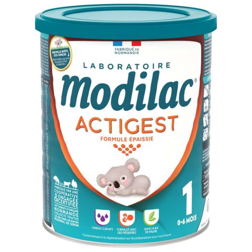 MODILAC ACTIGEST 1 THICKENED FORMULA 0 TO 6 MONTHS 800G