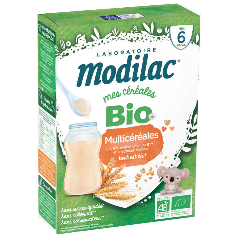 MODILAC MY ORGANIC MULTICEREAL CEREALS FOR 6 MONTHS 250G