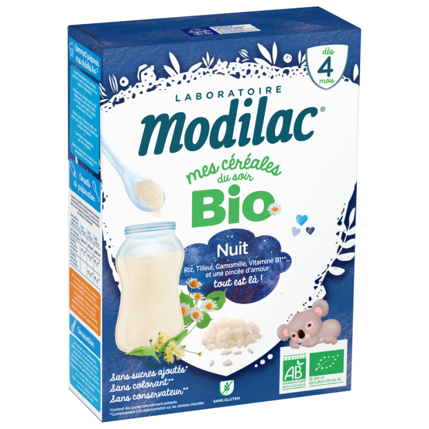 MODILAC MY ORGANIC CEREALS CALM NIGHT FOR 4 MONTHS 250G