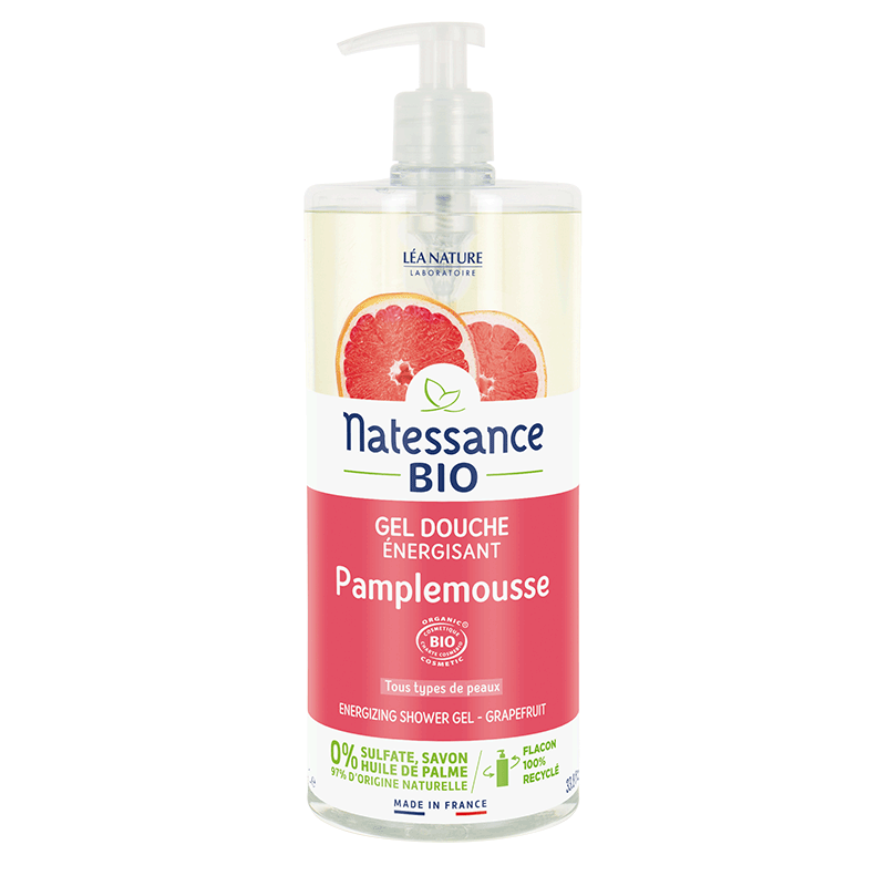 NATESSANCE INVIVATING SHOWER GEL GRAPEFRUIT 1L