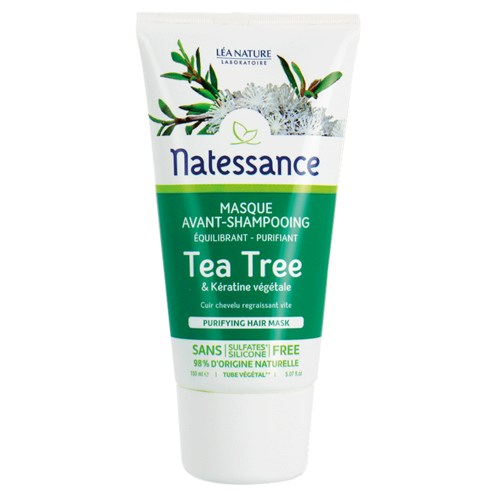 NATESSANCE MASK BEFORE BALANCING PURIFYING SHAMPOO TEA TREE 150ML