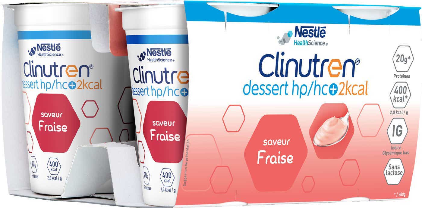 NESTLE HEALTH SCIENCE CLINOTREN HP HC DESSERT STRAWBERRY FLAVOR 4X200G