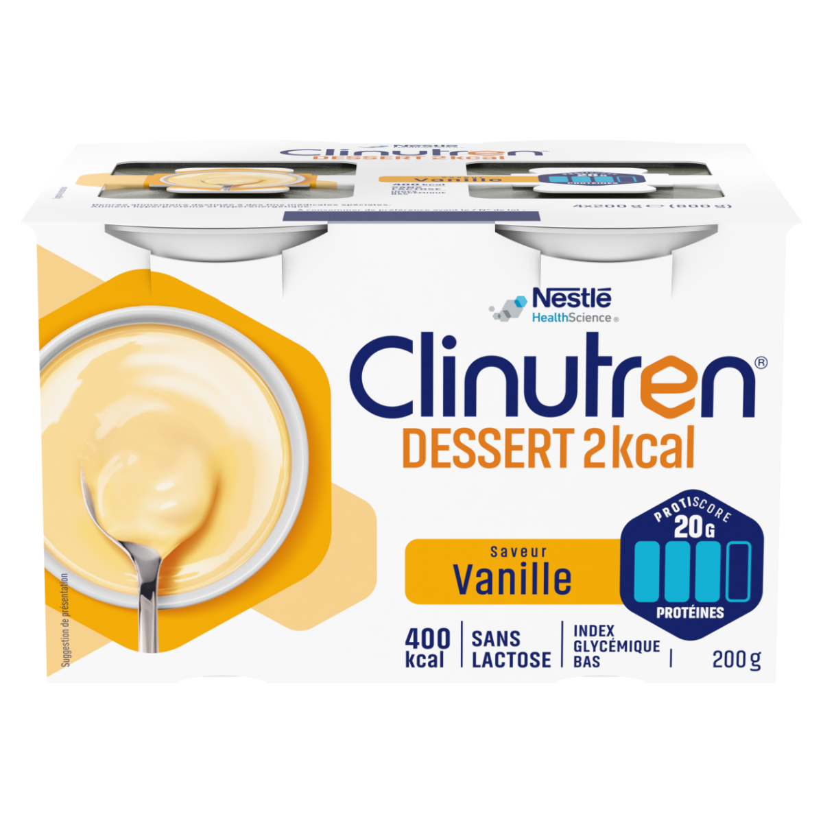 NESTLE HEALTH SCIENCE CLINOTREN HP HC DESSERT VANILLA FLAVOR 4X200G