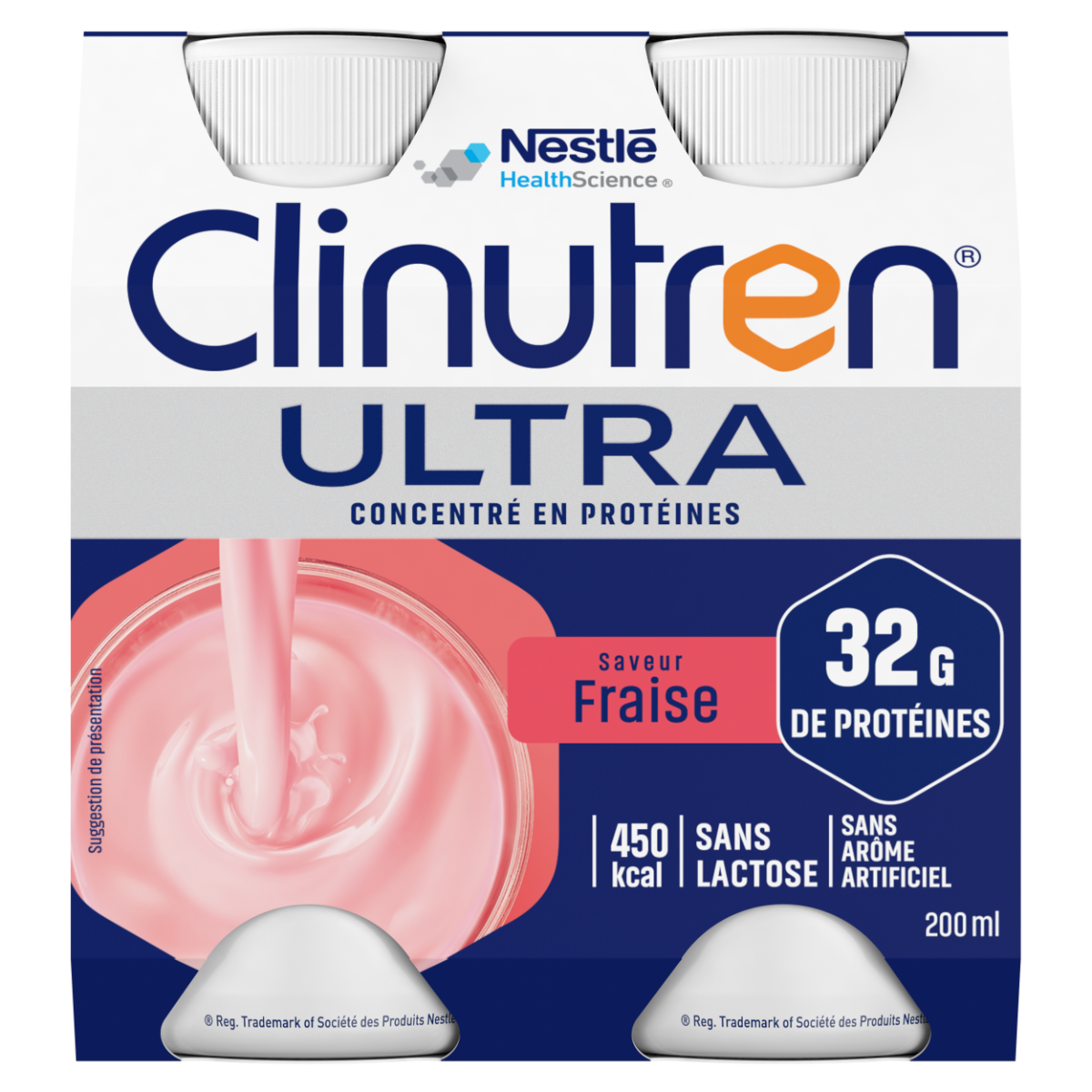 NESTLE HEALTH SCIENCE CLINUTREN ULTRA STRAWBERRY FLAVOR X4 200ML
