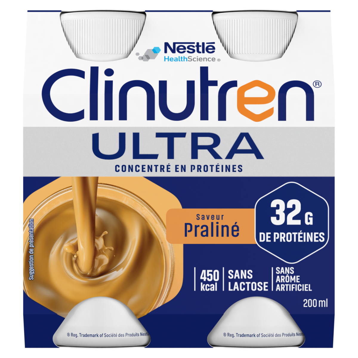 NESTLE HEALTH SCIENCE CLINUTREN ULTRA PRALINE FLAVOR 4X 200ML
