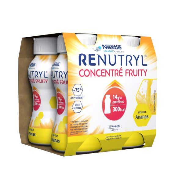 NESTLE HEALTH SCIENCE RENUTRYL CONCENTRATE FRUITY PINEAPPLE FLAVOR 4X200ML