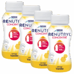 NESTLE HEALTH SCIENCE RENUTRYL CONCENTRATE VANILLA FLAVOR 4 BOTTLES OF 100ML
