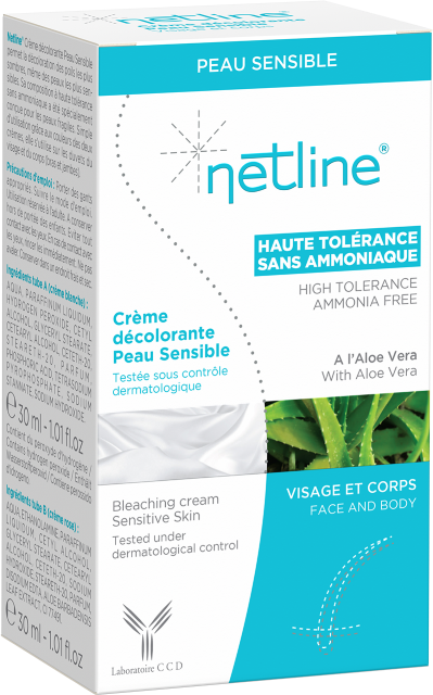 NETLINE BLEACHING CREAM SENSITIVE SKIN 2X30ML