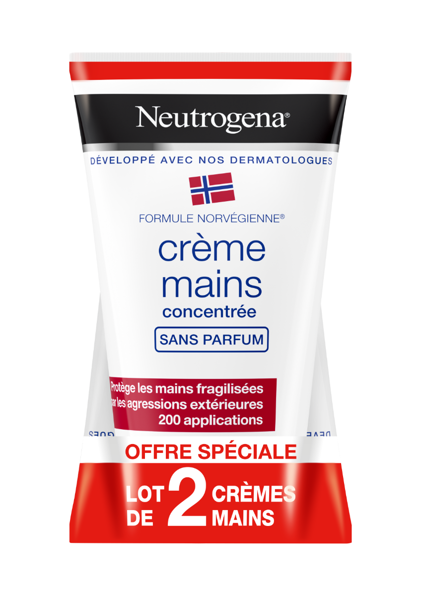 NEUTROGENA SOOTHING HAND CREAM WITHOUT PERFUME 2X50ML