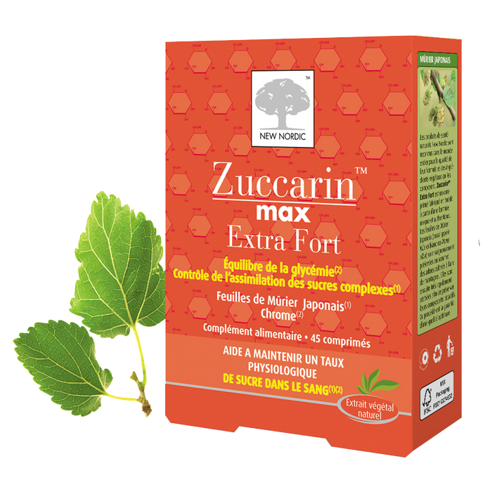 NEW NORDIC ZUCCARIN MULBERRY EXTRA STRONG 45 TABLETS