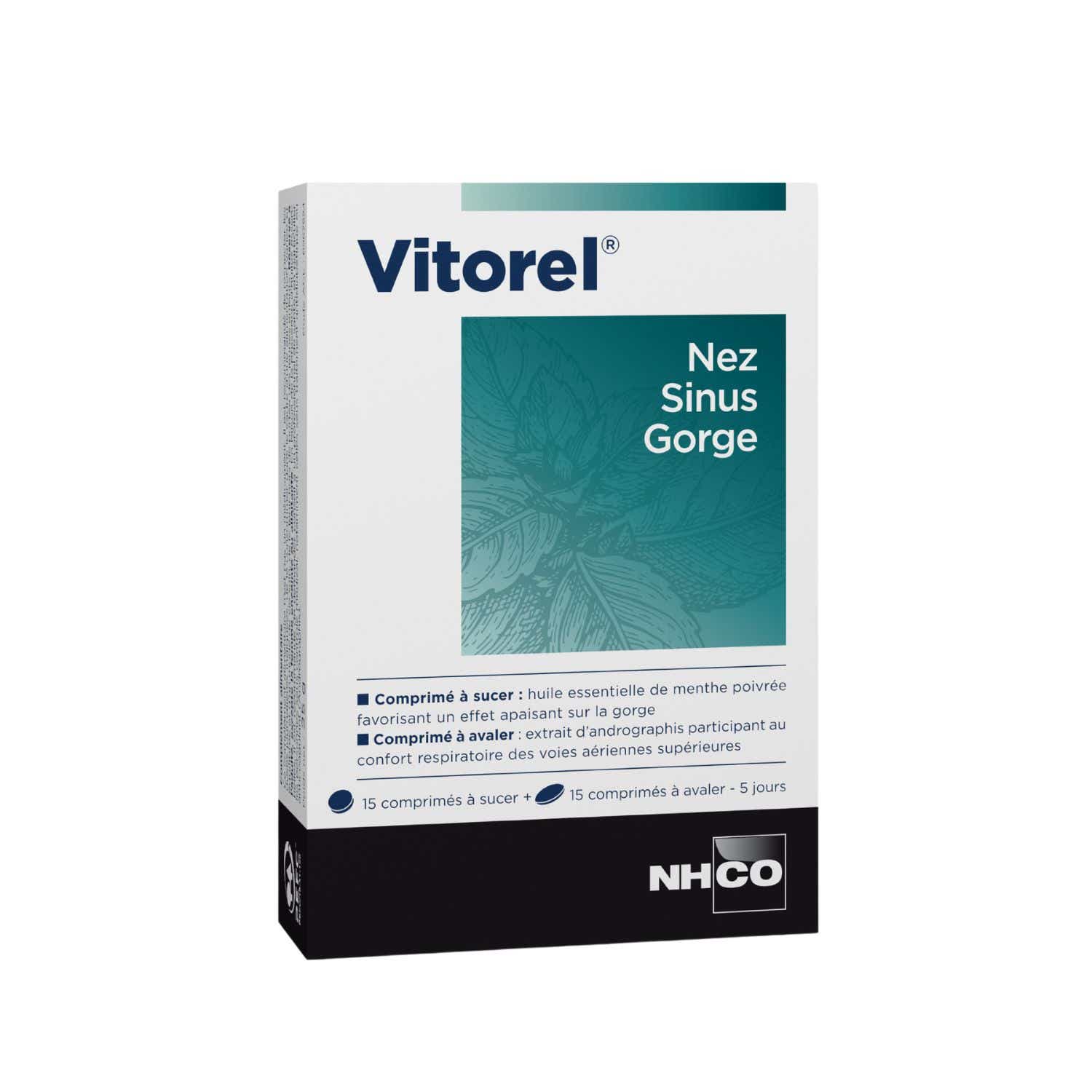 NHCO VITOREL NOSE SINUS THROAT 30 TABLETS