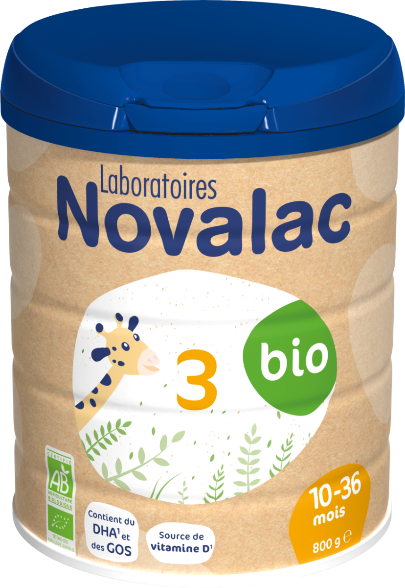 NOVALAC ORGANIC 3RD AGE GROWTH MILK 10 36 MONTHS 800G