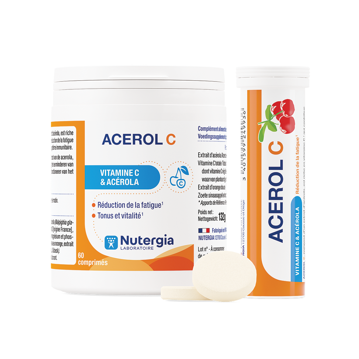 NUTERGIA ACEROL C 60 15 TABLETS FREE