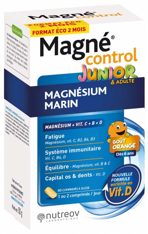 NUTREOV MAGNE CONTROL JUNIOR ADULTS 60 TABLETS