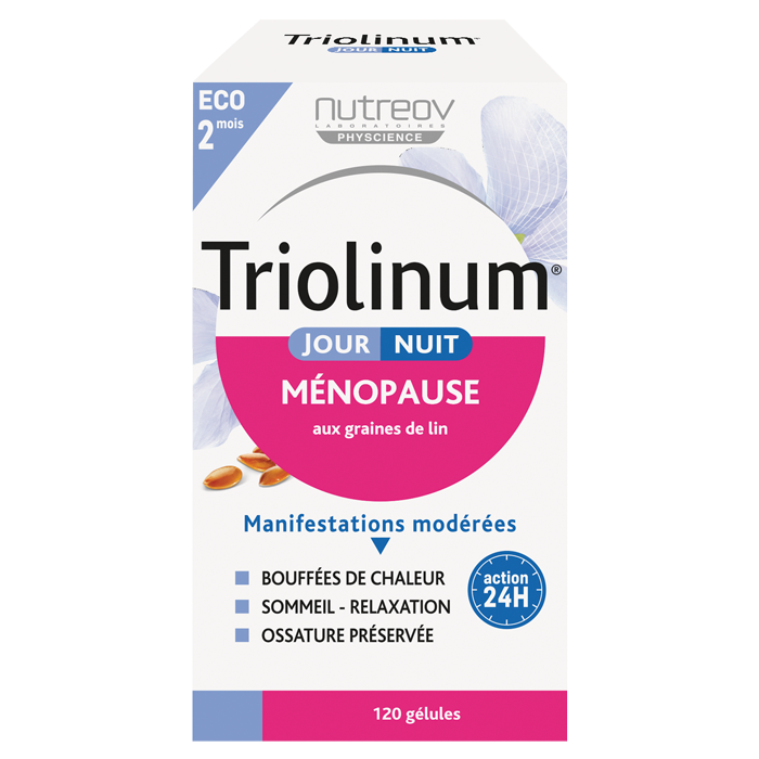 NUTREOV TRIOLINUM MENOPAUSE DAY AND NIGHT 120 CAPSULES