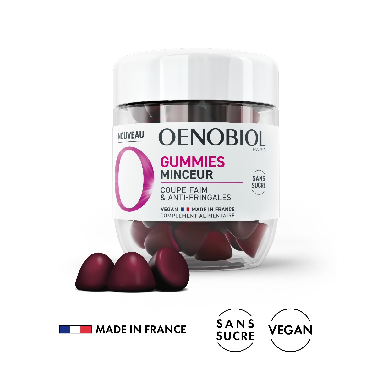 OENOBIOL GUMMIES SLIMMING APPETITE SUPPRESSANT ANTI CRAVINGS 60 GUMMIES