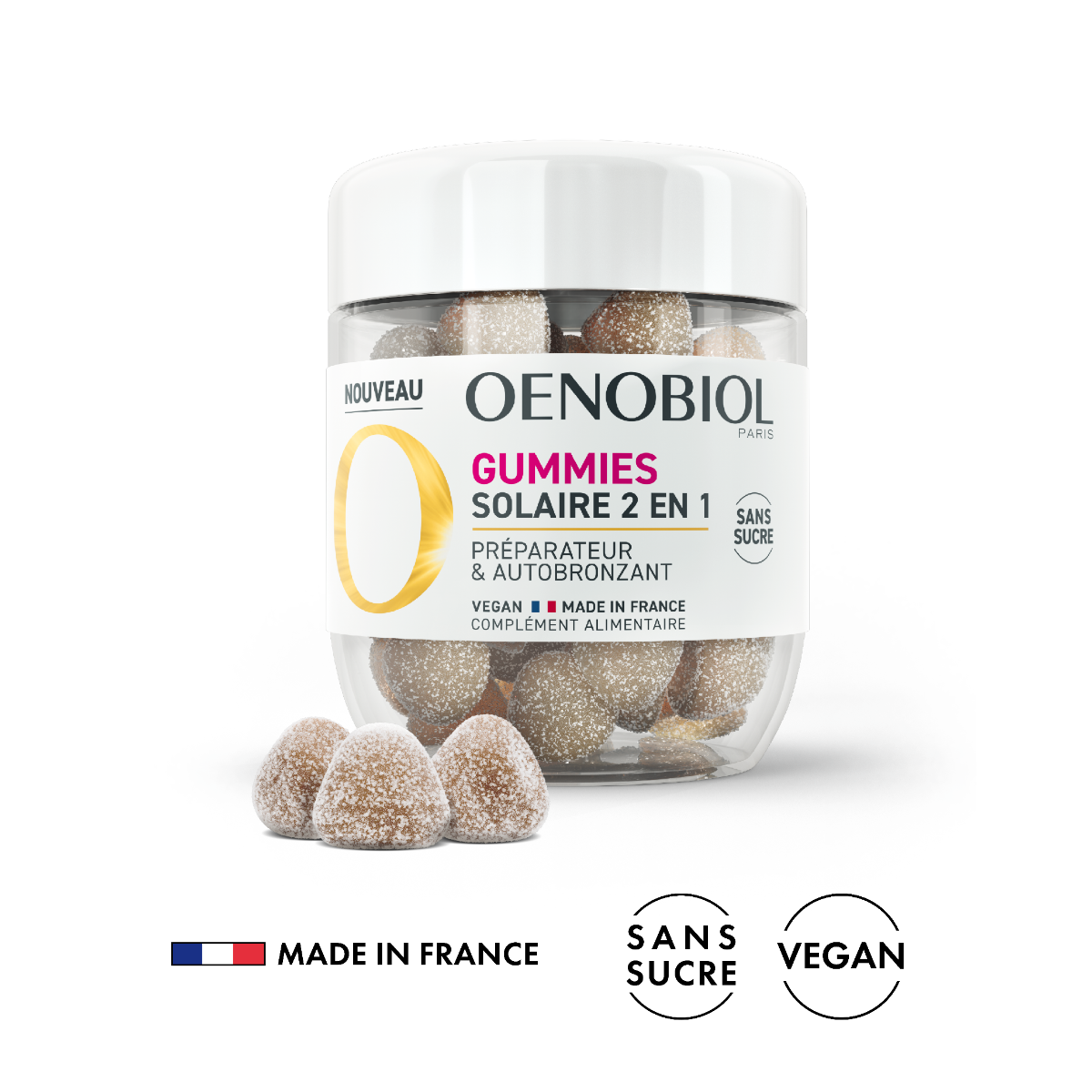 OENOBIOL GUMMIES SOLAR 2 IN 1 SELF-TANNING PREPPER 60 GUMMIES