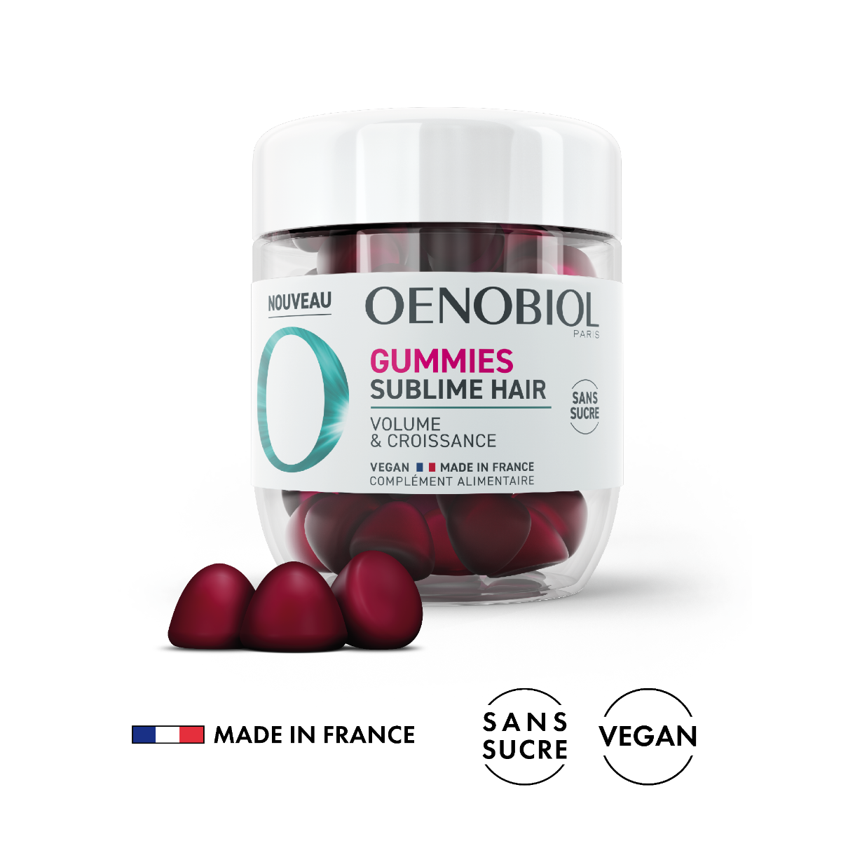 OENOBIOL GUMMIES SUBLIME HAIR VOLUME AND GROWTH 60 GUMMIES