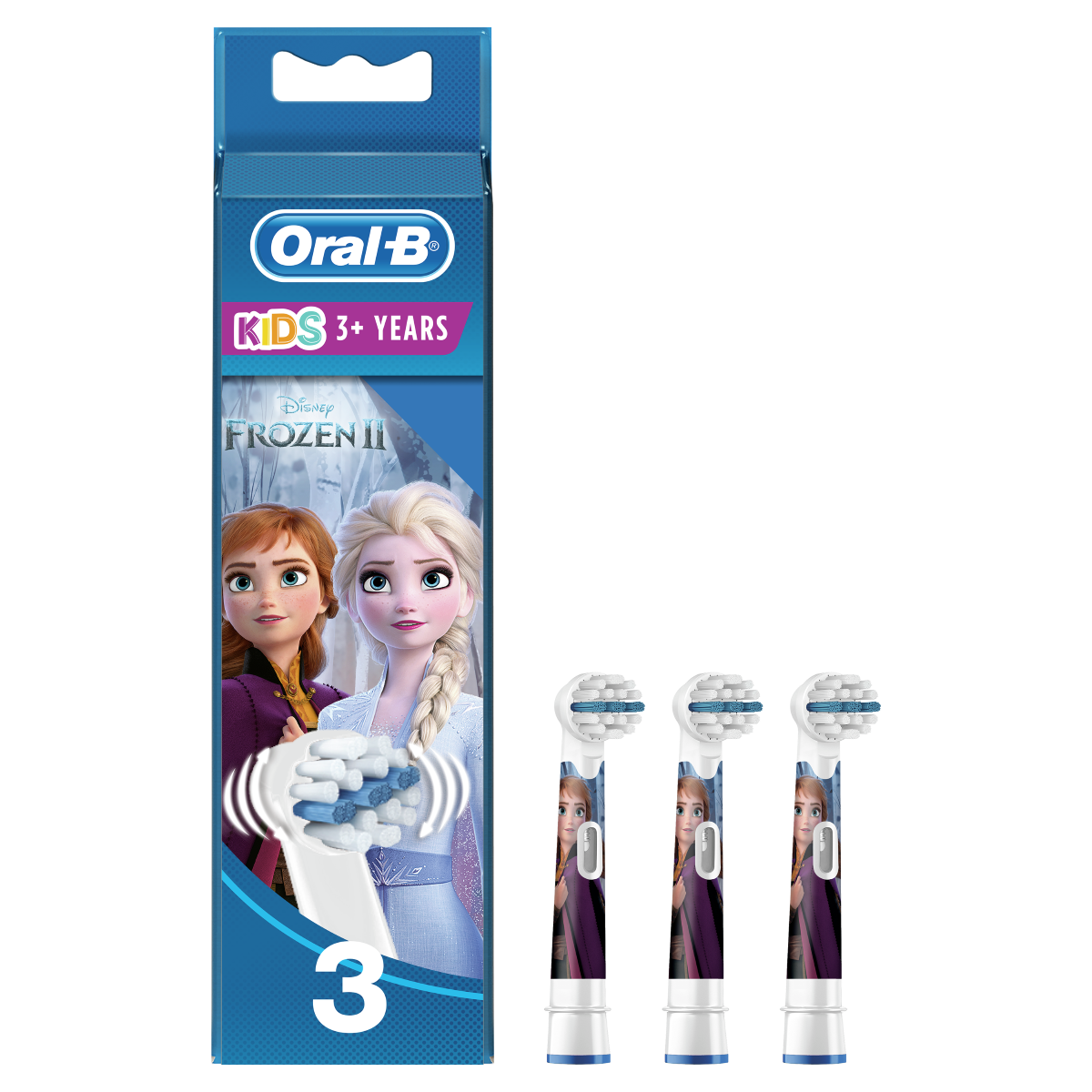 ORAL B KIDS FROZEN REPLACEMENT BRUSHES 3 UNITS