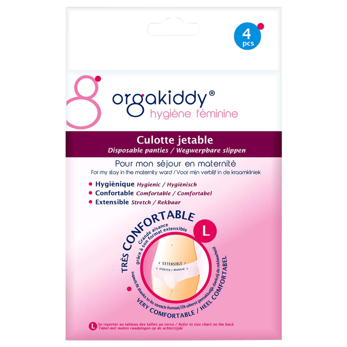 ORGAKIDDY DISPOSABLE PANTS SIZE L 4 UNITS