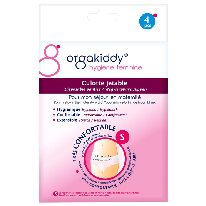 ORGAKIDDY DISPOSABLE PANTS SIZE S 4 UNITS