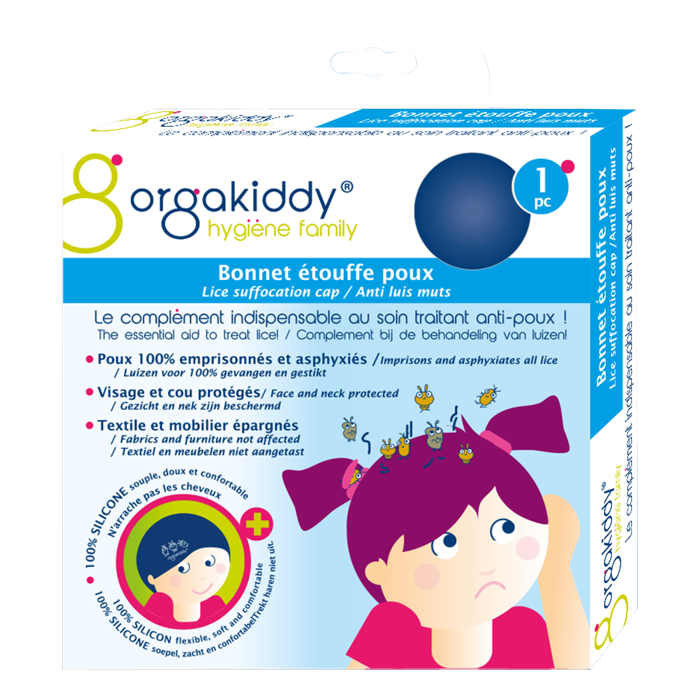 ORGAKIDDY HYGIENE FAMILY LICE CAP BLUE