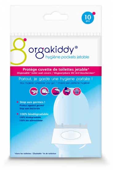 ORGAKIDDY HYGIENE POCKETS DISPOSABLE PROTECTED TOILET BOWL 10 UNITS 20063
