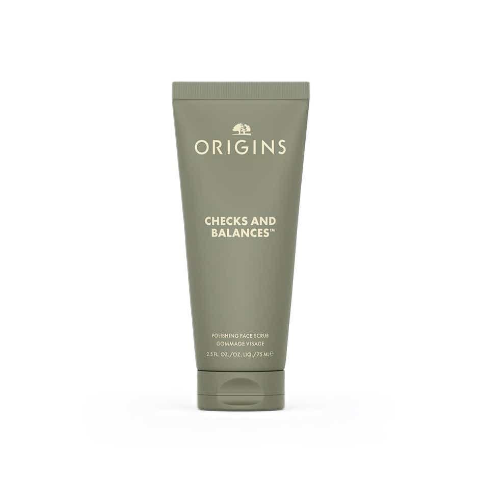 ORIGINS CHECKS AND BALANCES TOURMALINE FACE SCRUB ALL SKIN TYPES 75ML
