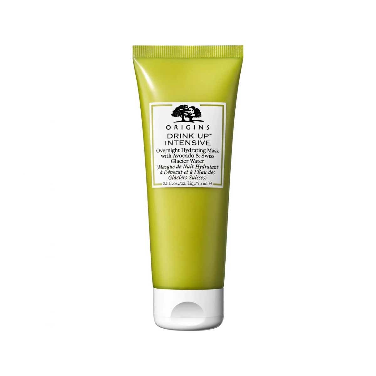 ORIGINS DRINK UP INTENSIVE MOISTURIZING NIGHT MASK WITH AVOCADO AND SWISS GLACIER WATER FACE DRY AND VERY DRY SKIN 75ML