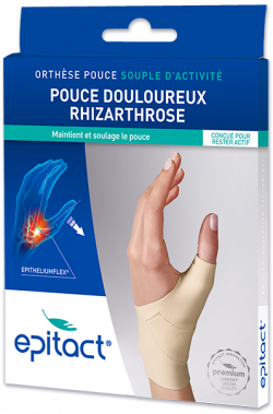 FLEXIBLE THUMB ORTHOSIS FOR ACTIVITY RHIZARTHROSIS RIGHT HAND SIZE S