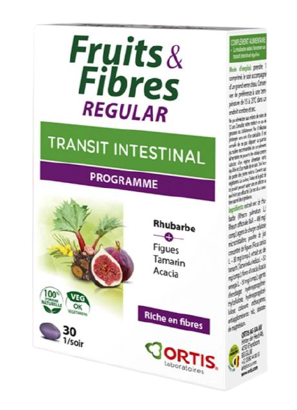 ORTIS INTESTINAL TRANSIT FRUITS FIBERS 45 TABLETS