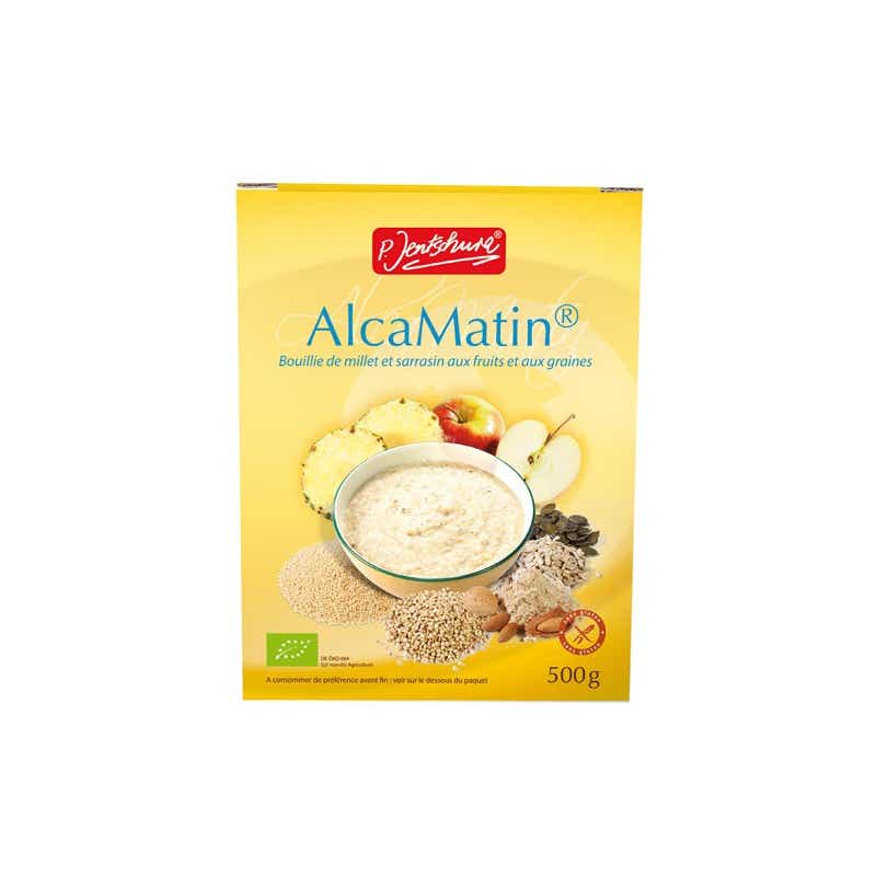 P JENTSCHURA ALCAMATIN MILLET AND BUCKWHEAT porridge WITH FRUITS AND SEEDS 500GR