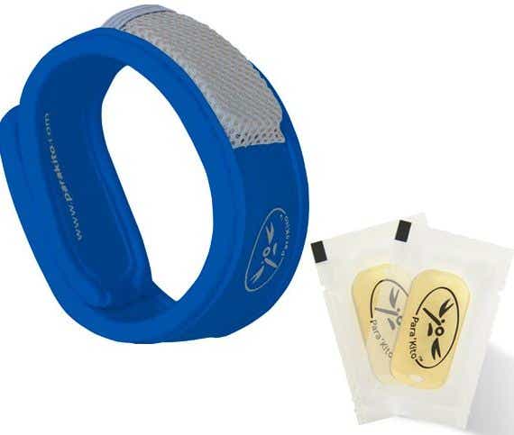 PARA KITO RECHARGEABLE ANTI-MOSQUITO BRACELET BLUE 1 BRACELET AND 2 REFILLS