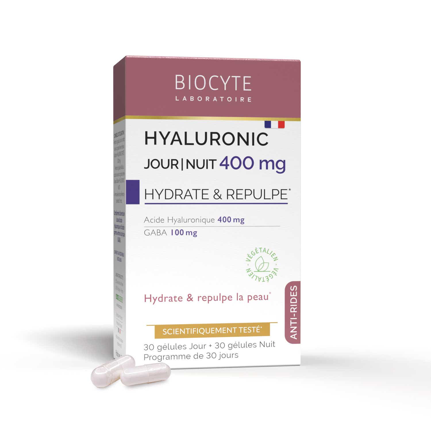 SKIN HYALURONIC DAY NIGHT 400MG ANTI-AGING 24H 60 CAPSULES