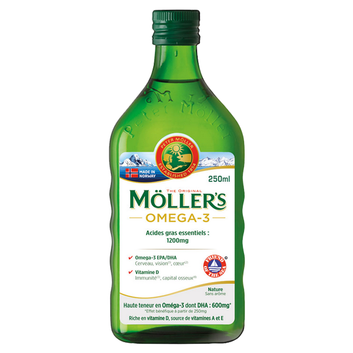 PHARM UP MOLLER S OMEGA 3 COD LIVER OIL WITHOUT AROMA 250ML