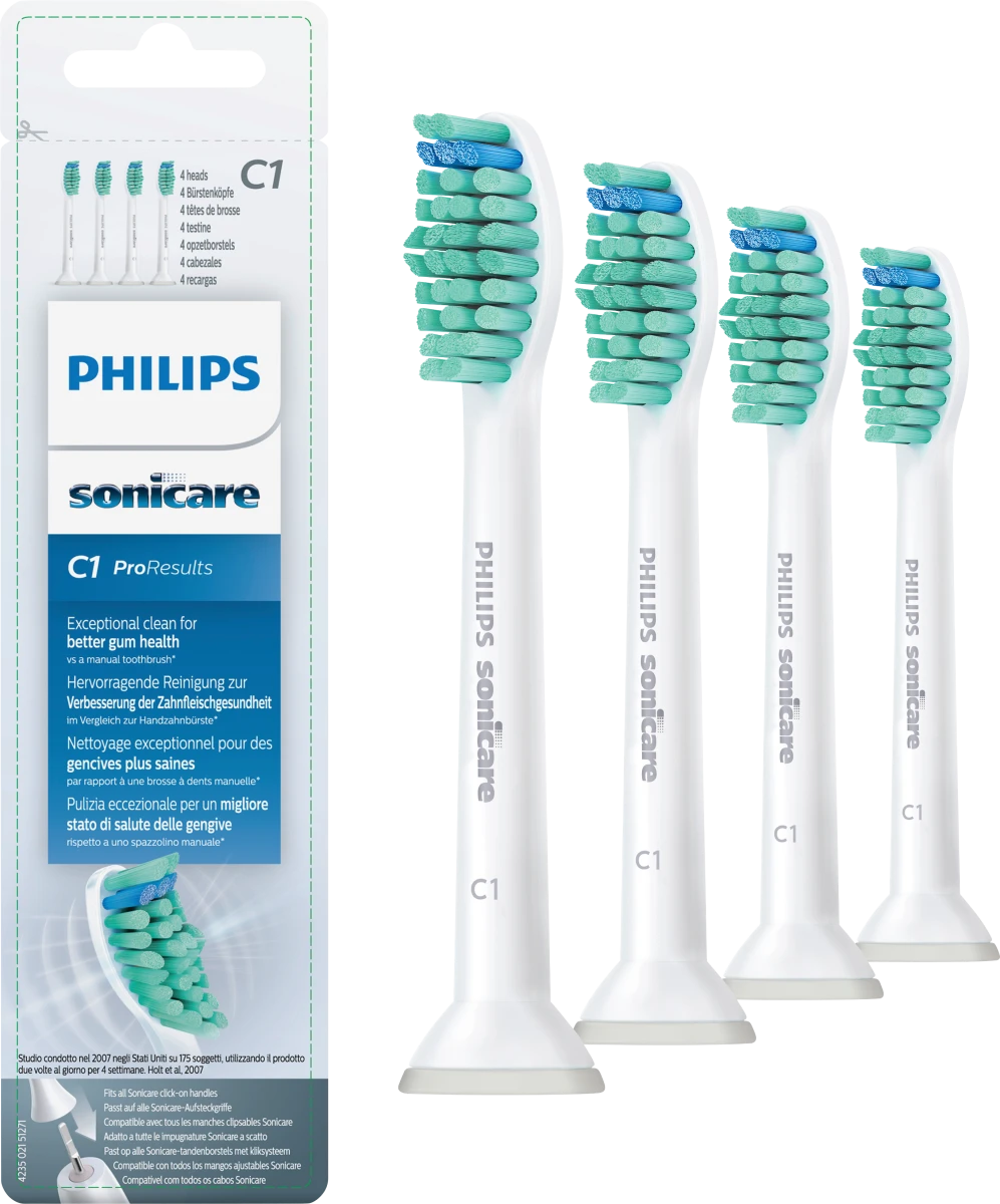 PHILIPS SONICARE STANDARD SENSITIVE BRUSH HEADS 4 BRUSHES