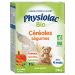 PHYSIOLAC CEREALS VEGETABLES ORGANIC 4 MONTHS 200G