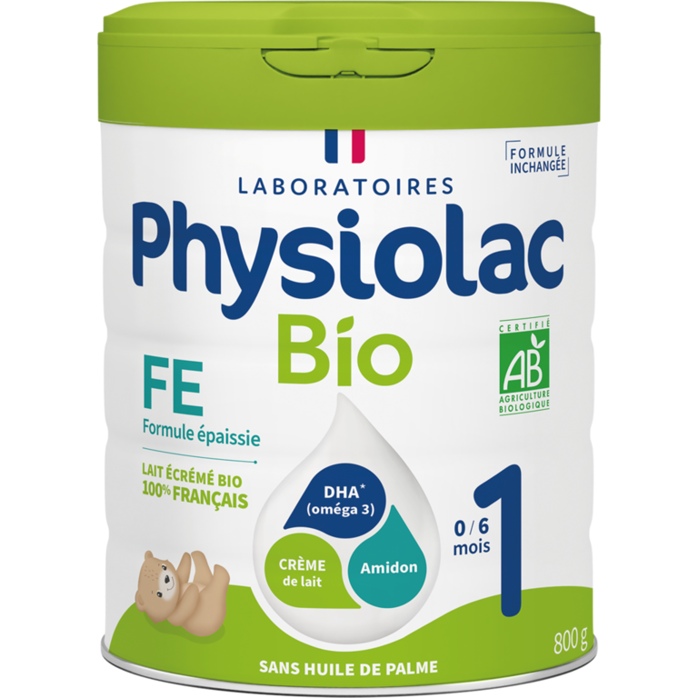 PHYSIOLAC ORGANIC MILK 1 THICKENED FORMULA 0 TO 6 MONTHS 800G