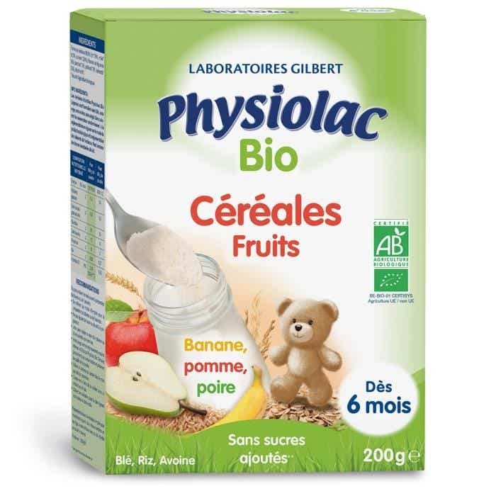 PHYSIOLAC PHYSIOLAC ORGANIC FRUIT CEREALS 200 G CERTBIO FOR 6 MONTHS