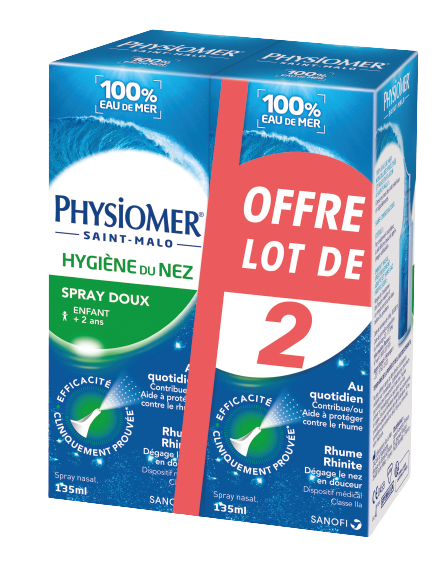 PHYSIOMER NASAL HYGIENE DYNAMIC JET 2X135ML