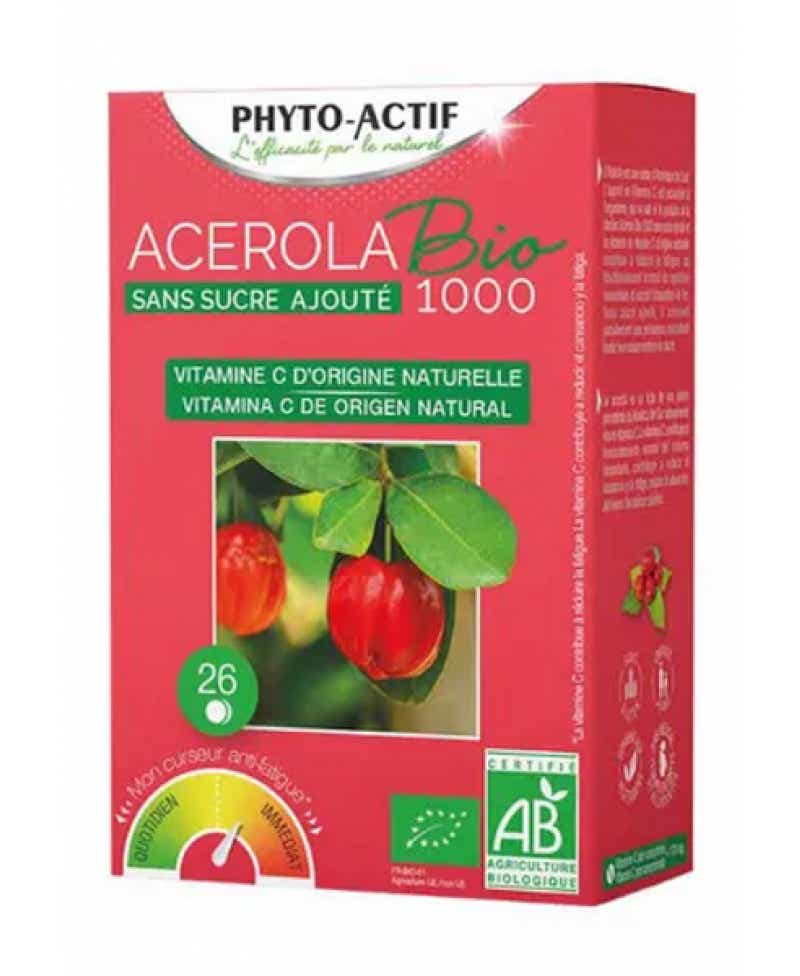 PHYTO ACTIVE ACEROLA SUGAR-FREE 1000 AB 26 TABLETS