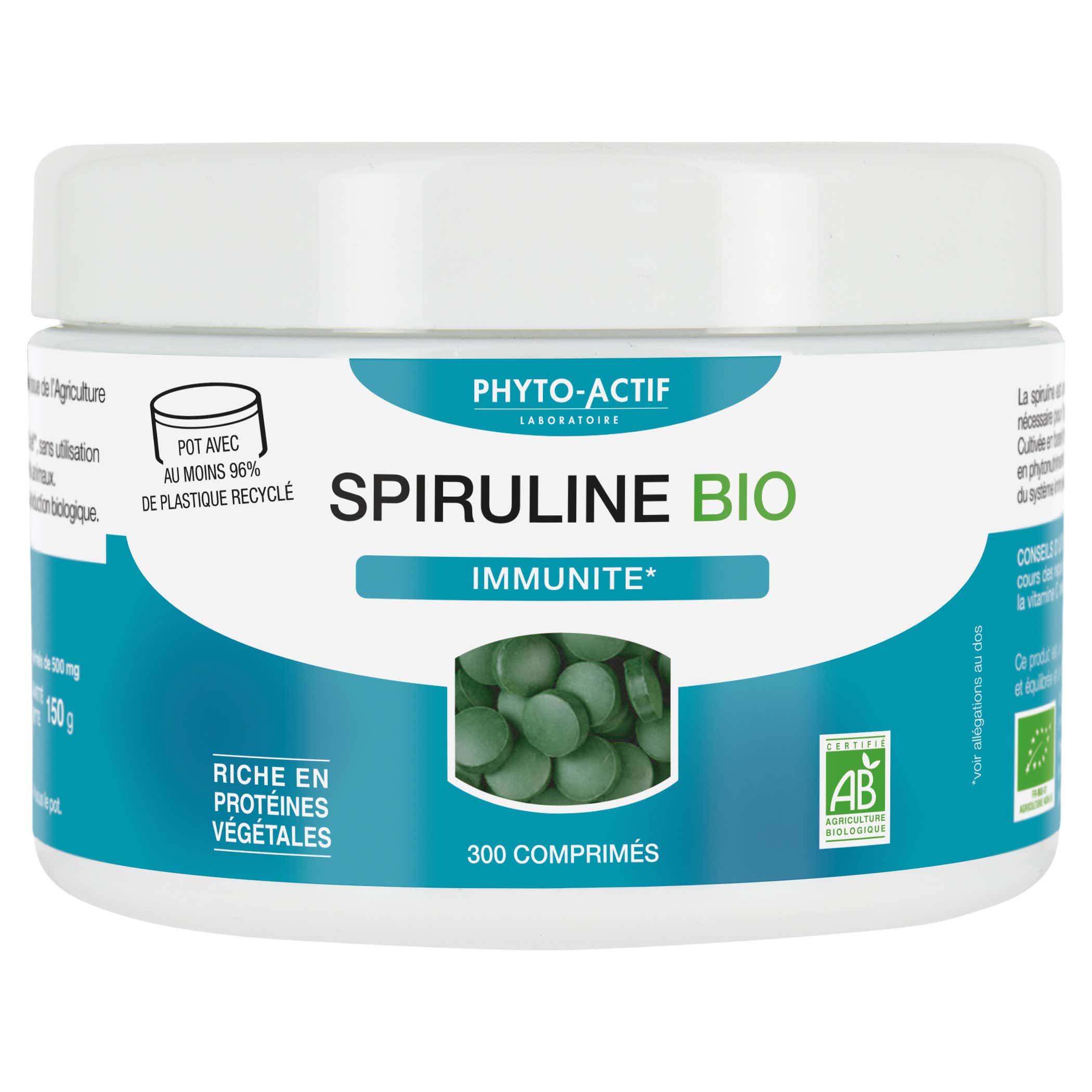 PHYTO ACTIVE SPIRULINE ECOCERT 300 TABLETS
