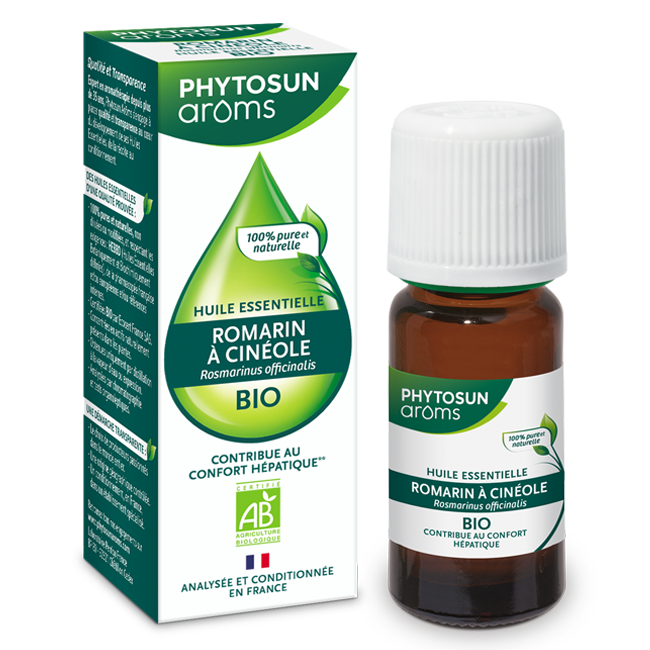 PHYTOSUN AROMS ORGANIC ROSEMARY CINEOLE ESSENTIAL OIL 10ML