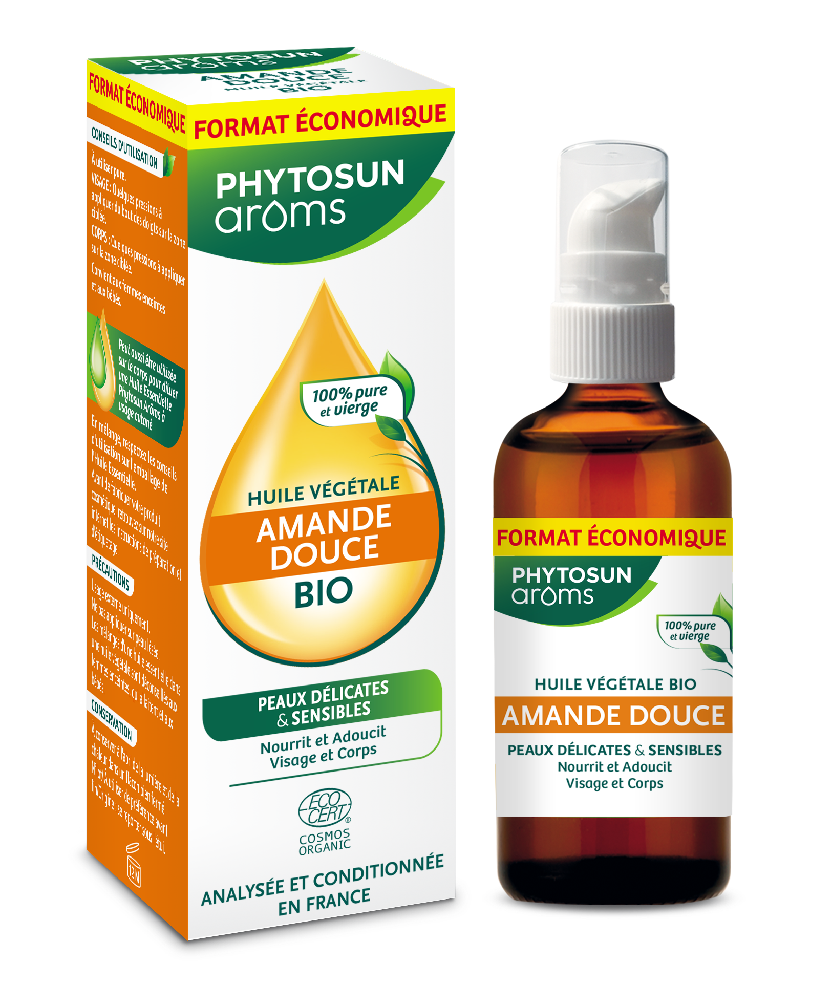PHYTOSUN AROMS SWEET ALMOND VEGETABLE OIL 100ML