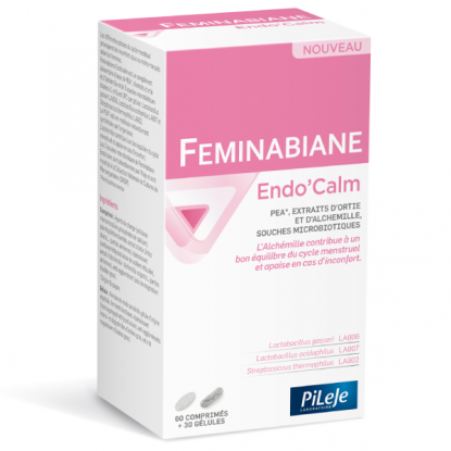 PILEJE FEMINABIANE ENDO CALM 60 TABLETS 30 CAPSULES