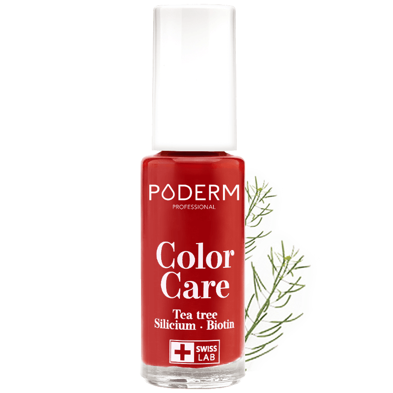 PODERM COLOR CARE NAIL POLISH TEA TREE ROUGE ALLURE 8ML