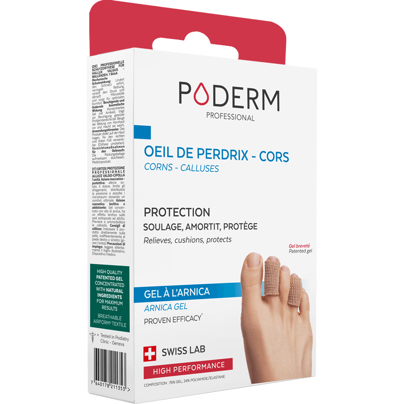 PODERM PROTECTION DIGITUBE CORS EYE OF PARTRIDGE ARNICA GEL SIZE L 2X7 5CM