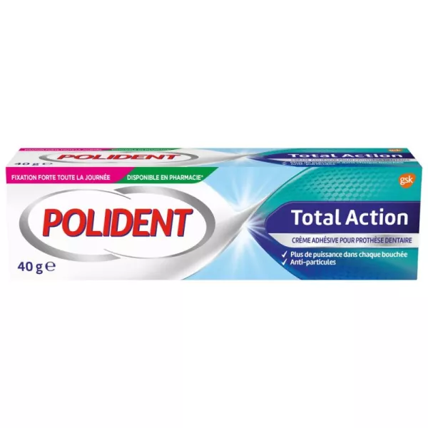POLIDENT TOTAL ACTION FIXING CREAM 40G
